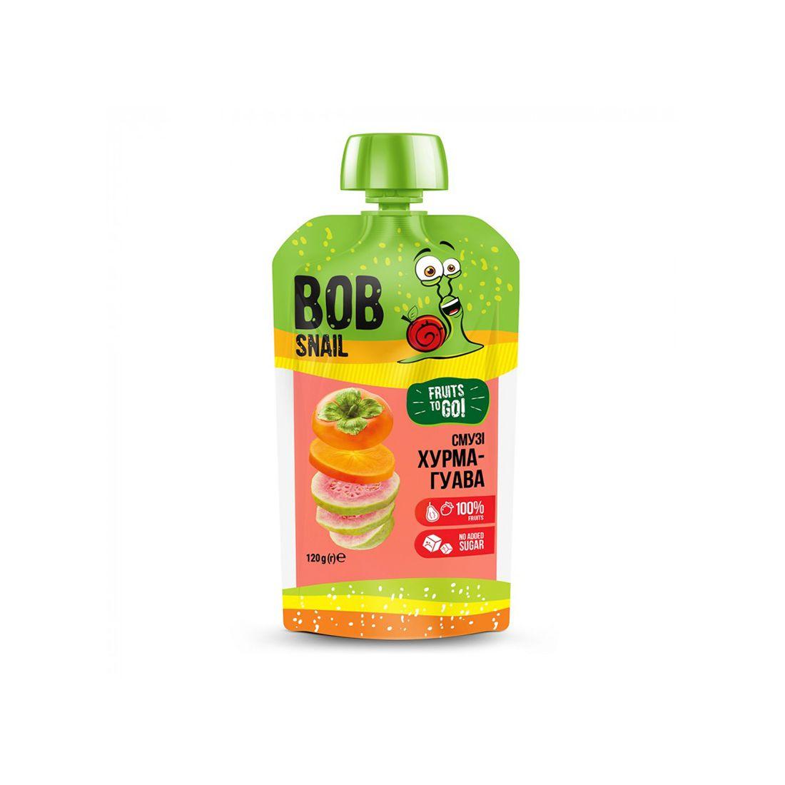 Смузі хурма-гуава, 120 г, Bob Snail