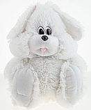 Дитяча м'яка сидяча іграшка Зайчик 35 см. Популярні плюшеві іграшки тварини, фото 2