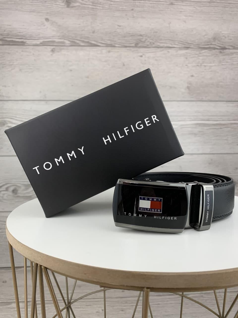 Ремінь Tommy Hilfiger автомат шкірозамінник ТОП!!