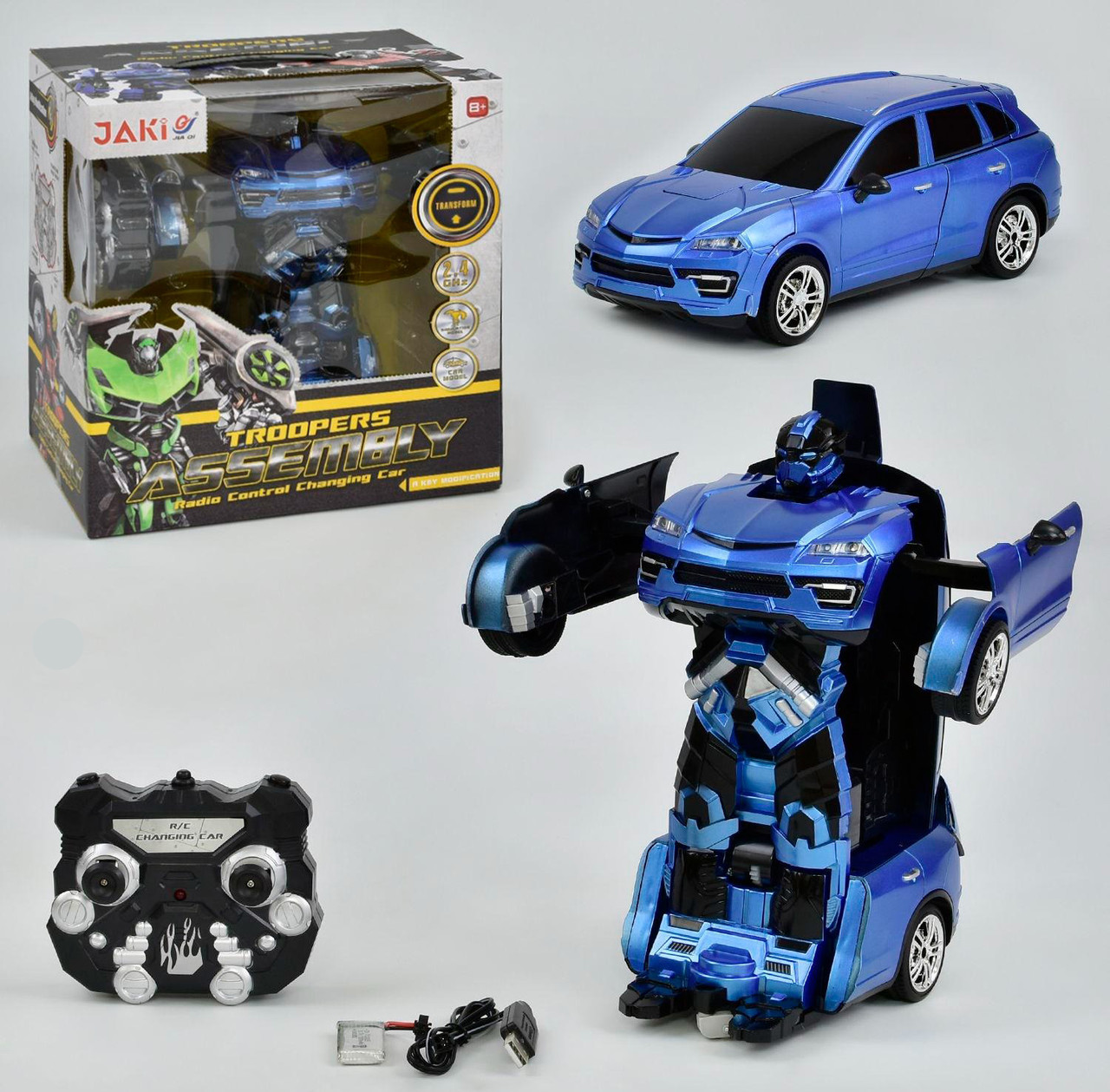 Робот-трансформер на радіокеруванні Робот-автомобіль Машина зі світловими і звуковими ефектами ТТ 657