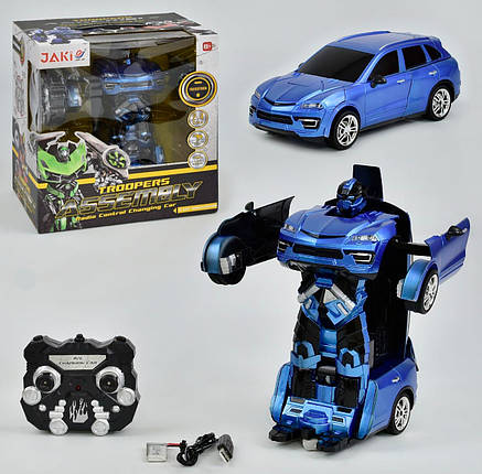 Робот-трансформер на радіокеруванні Робот-автомобіль Машина зі світловими і звуковими ефектами ТТ 657, фото 1