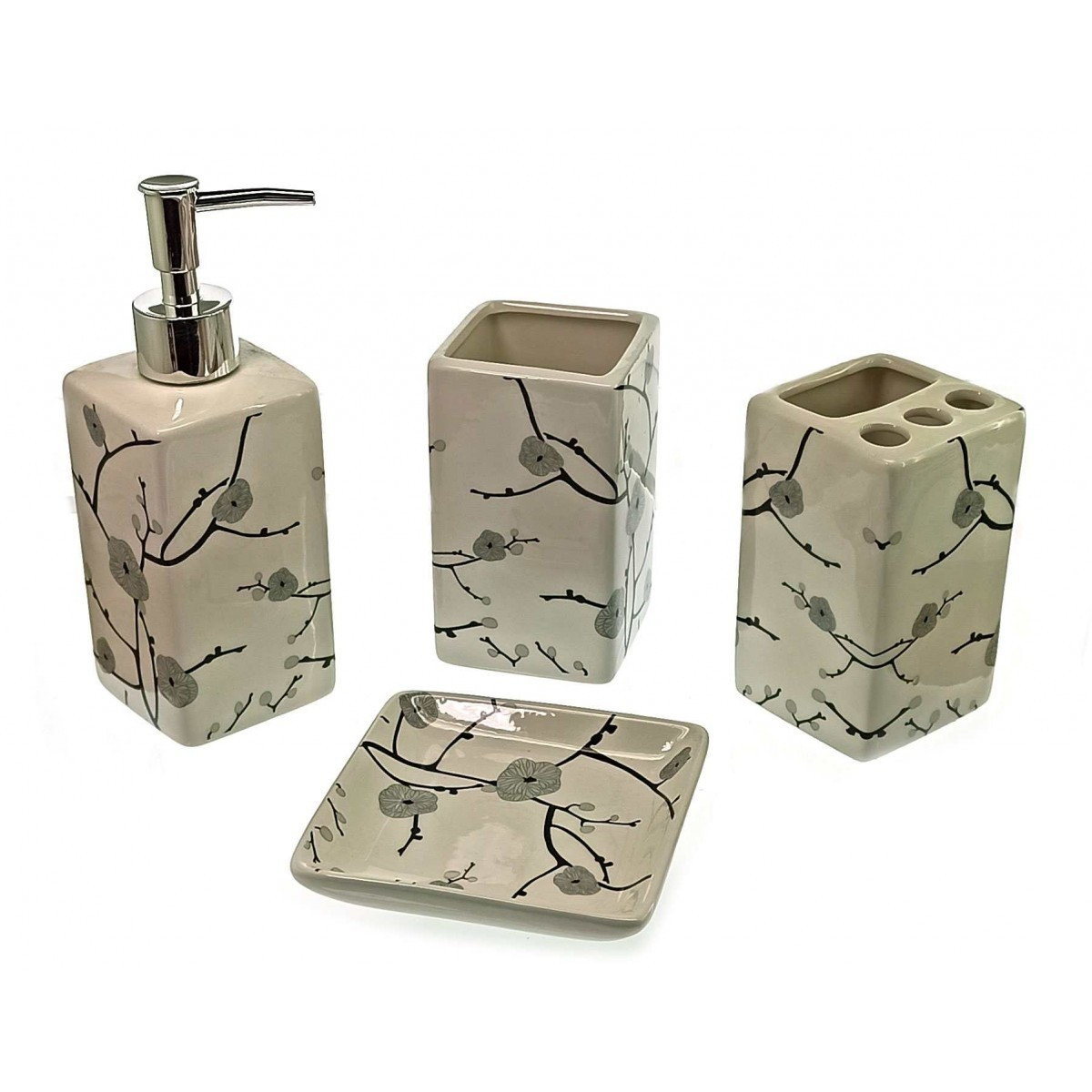 Набір декоративний для ванної кімнати, кераміка, фото 1