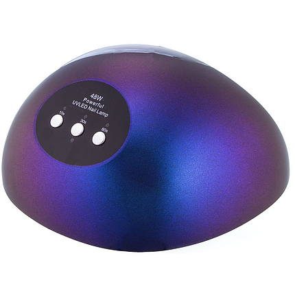УФ лампа UV+LED SUN10X Lilly Beaute на 48 Вт з вентилятором, фіолетовий хамелеон, фото 2