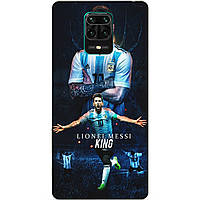 Силиконовый бампер чехол для Xiaomi Redmi Note 9s/Note 9 Pro с рисунком Messi