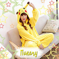 Пижама костюм Кигуруми Пикачу для подростков и взрослых