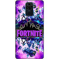 Силіконовий бампер чохол для Xiaomi Redmi Note 9 з малюнком Fortnite Marvel