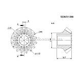 Шестерня конічна мала косарки роторної (z-16, d-25) | 503601066 ROLMUS, фото 2