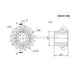 Шестерня конічна мала косарки роторної 503601066 z-16, d-25, фото 2