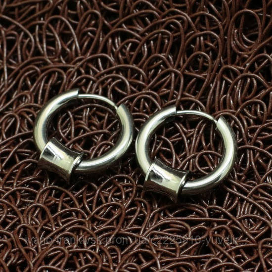 Сережки з нержавіючої медичної сталі "Культ"