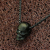 Кольє із нержавіючої медичної сталі "Black skull"