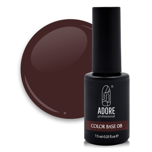 Основа для гель-лаку ADORE Color Base №08 Maroon 7.5 мл, фото 1