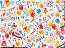 Коробочка подарункова самозбірна " Happy Birthday (гепі бездей) ".14*14*10 см, фото 3