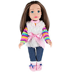 Дитяча іграшкова лялька Поліна Fancy Dolls у шикарному святковому вбранні без музичного модуля, 45 см.