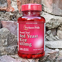 Красный дрожжевой рис Puritan's Pride Red Yeast Rice 600 мг 120 капсул