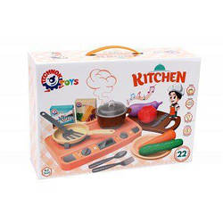 Дитяча інтерактивна іграшка Technok Кухня ТехноК з електронним модулем на батарейках, різнокольоровий