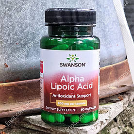 Альфа-ліпоєва кислота Swanson Alpha Lipoic Acid 300 мг 60 капсул