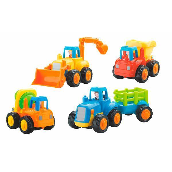 Детский набор инерционных игрушечных машинок спецтехники Hola Toys Фермерская техника, 4 шт., разноцветный - фото 1 - id-p1507438541