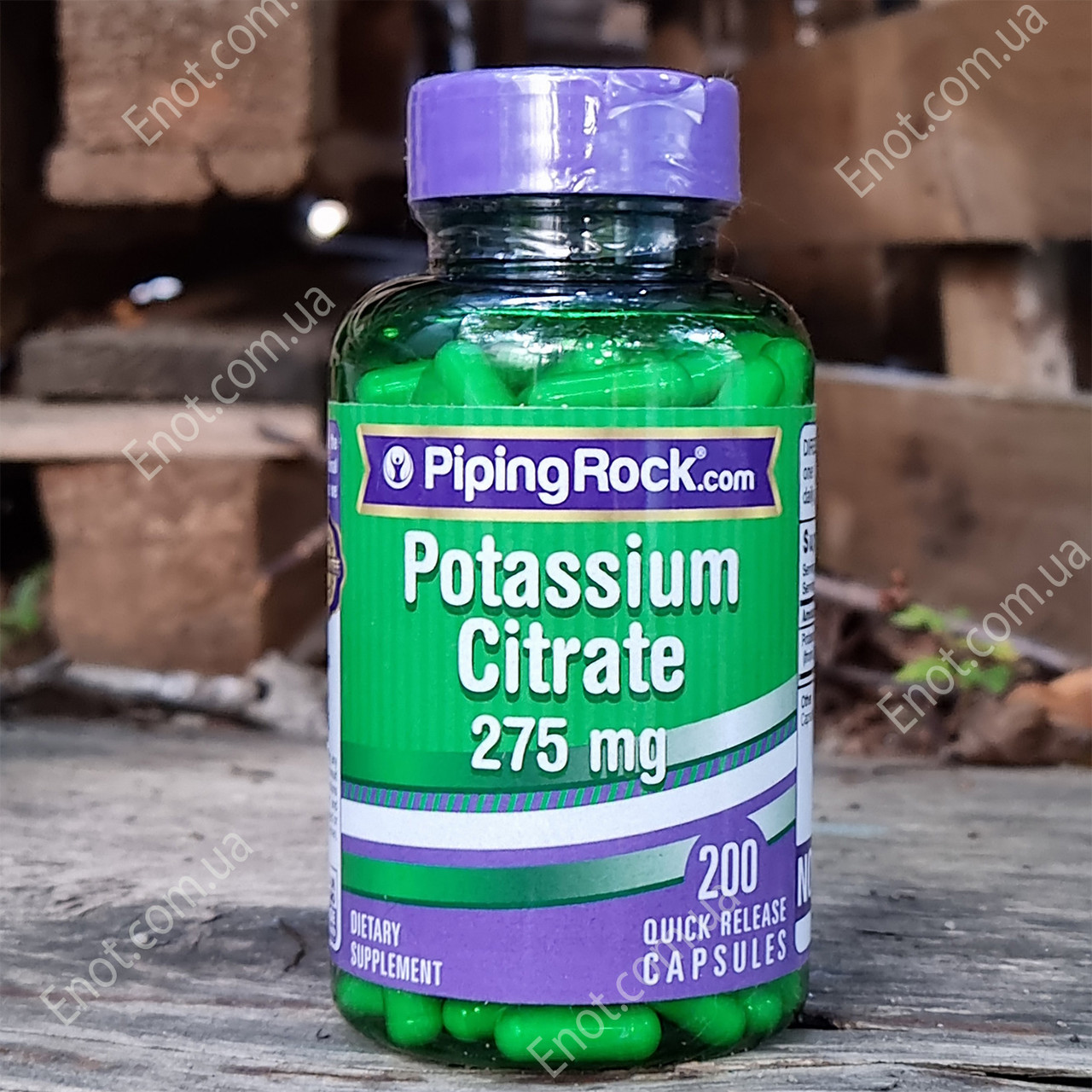 Цитрат Калію Piping Rock Potassium Citrate 275 мг 200 капсул
