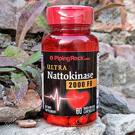 Наттокіназа Piping Rock Ultra Nattokinase 100 мг 2000 FU 60 капсул