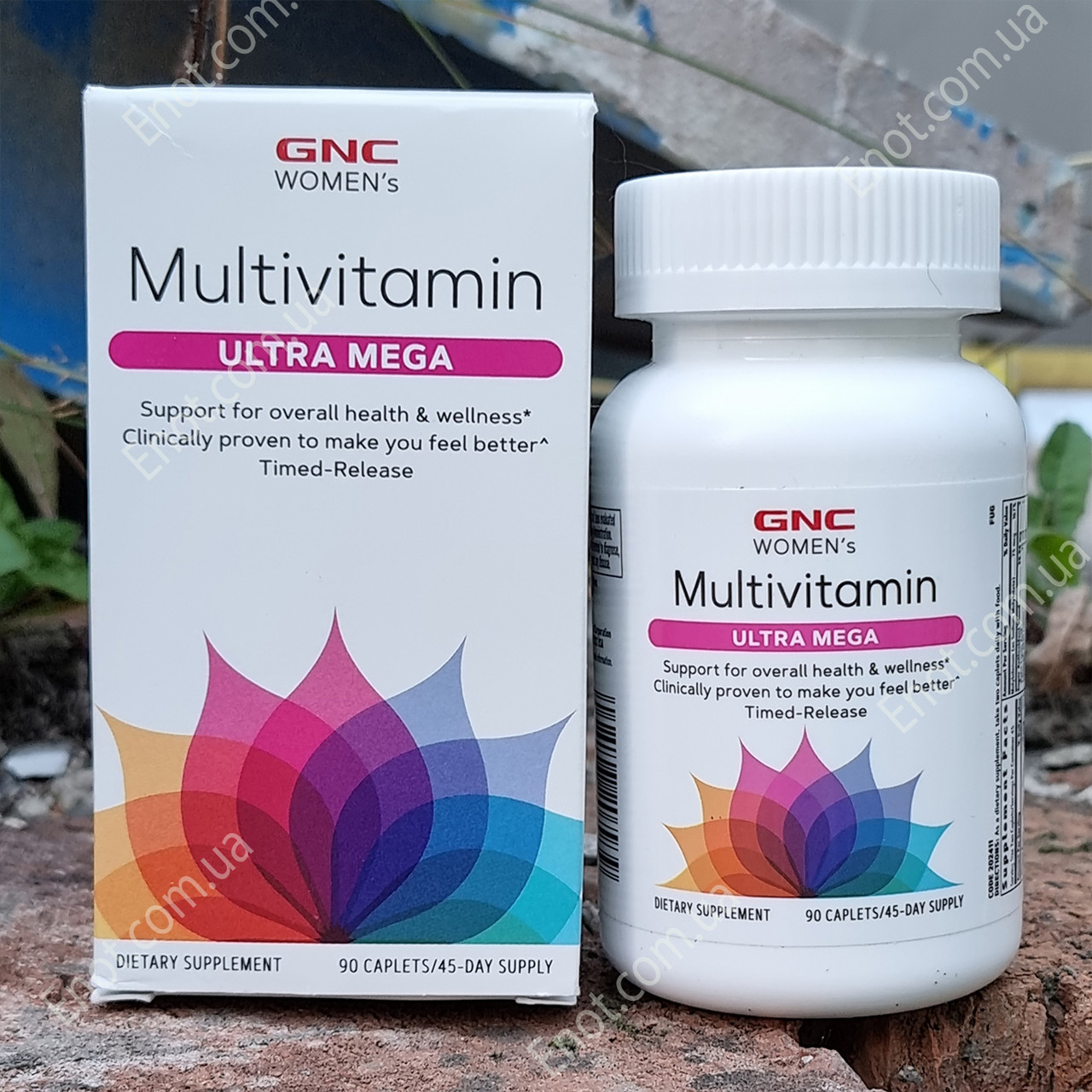 Вітаміни для жінок GNC Womens Multivitamin Ultra Mega 90 таблеток (каплетс), фото 1