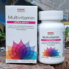 Вітаміни для жінок GNC Womens Multivitamin Ultra Mega 90 таблеток (каплетс)