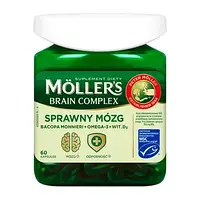 Mollers Forte omega 3 60 кап.- для дорослих та дітей від 6 років, великий термін придатності,наявність в укр.(Orkla,Польша)