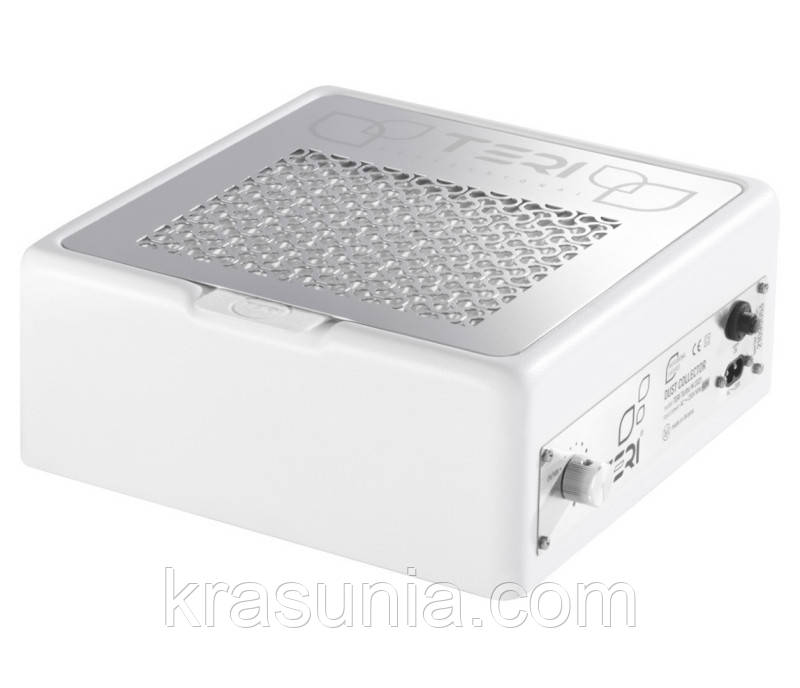 Настільна манікюрна витяжка з HEPA фільтром Teri Turbo M, колір білий (сітка металік)