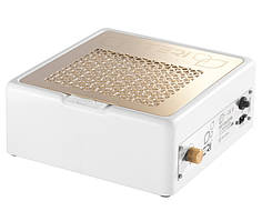 Настільна манікюрна витяжка з HEPA фільтром Teri Turbo M, колір білий (сітка золота)