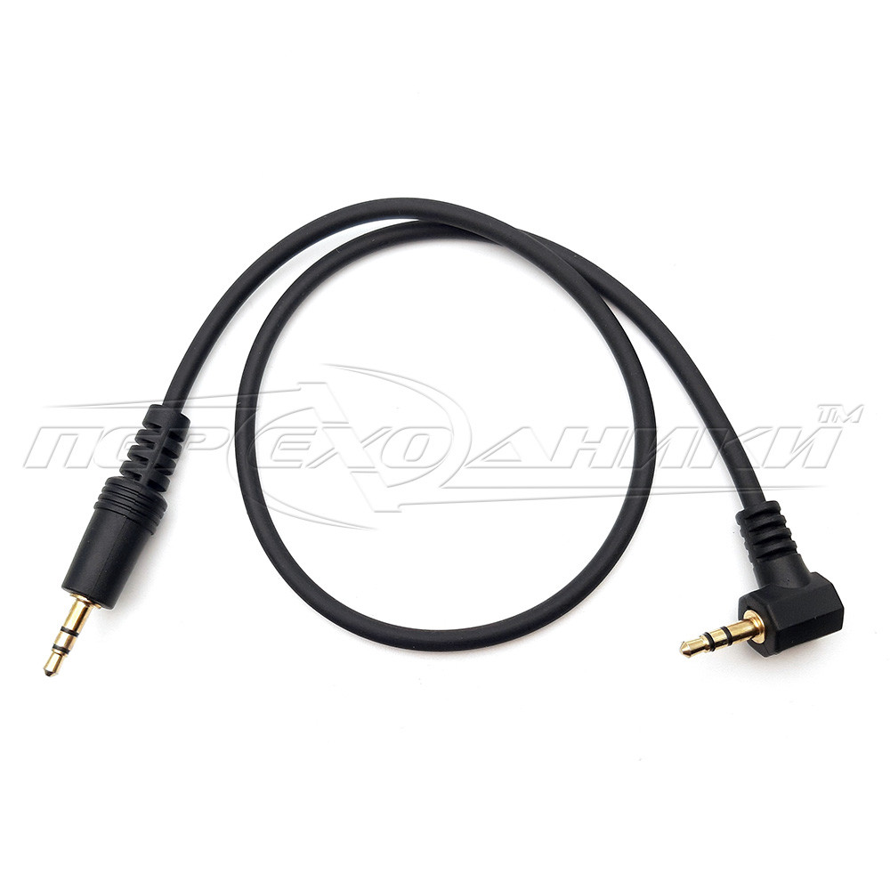 Аудіокабель AUX 3.5 mm, 1.2 м, кут