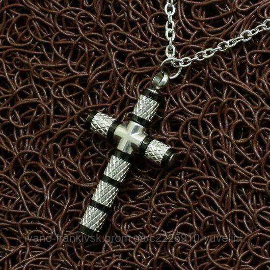 Хрестик з нержавіючої сталі "Різний хрест"