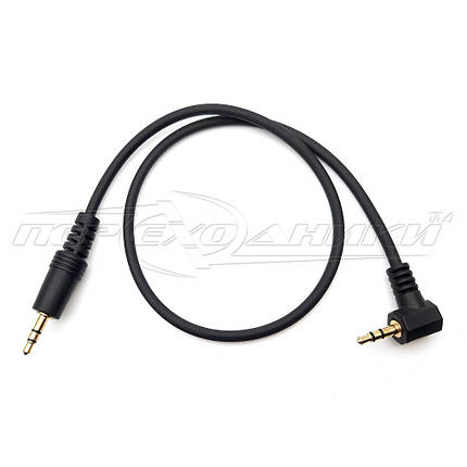 Аудіо кабель AUX 3.5 mm (хороша якість ), 1.2 м, кут, фото 2