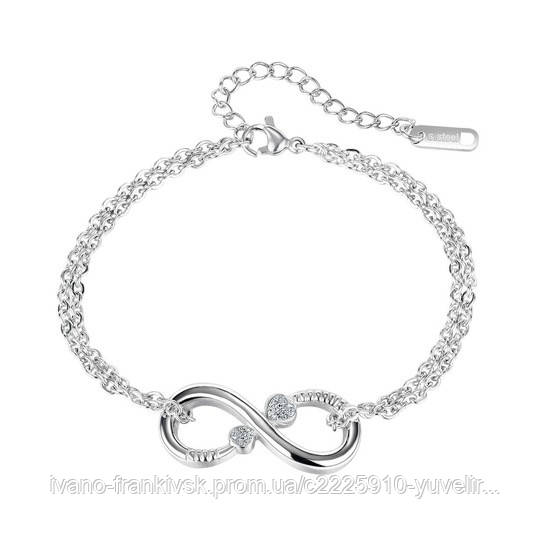 Жіночий браслет з нержавіючої медичної сталі "Нескінченність"
