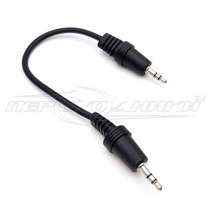 Аудіокабель AUX 3.5 mm jack, 0.2 м, фото 1