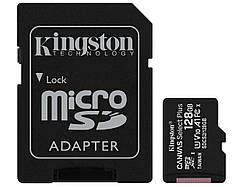 Карта пам'яті Kingston Canvas Select Plus microSDXC 128GB class 10 A1 UHS-1, з SD адаптером