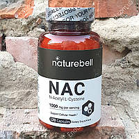 Отхаркивающее NatureBell NAC N-Acetyl L-Cysteine 1000 мг 120 капсул