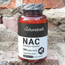 Відхаркуюче NatureBell NAC N-Acetyl L-Cysteine 1000 мг 120 капсул