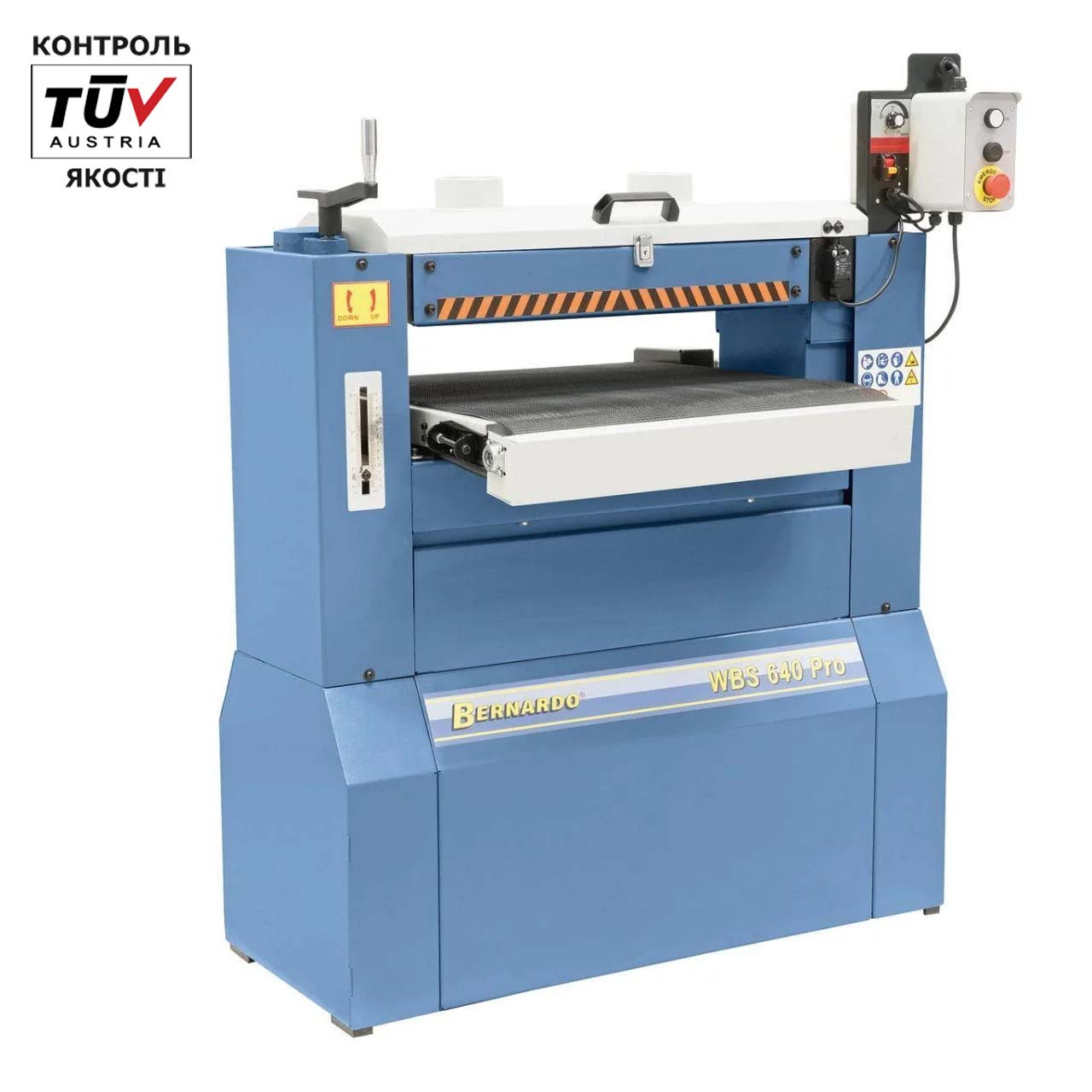 Верстат барабанно-шліфувальний WBS 640 PRO - 230 V BERNARDO | Калібрувальний