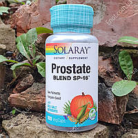 Для простаты Solaray Prostate Blend SP-16 (Пальметто и Семена Тыквы) 100 вегетарианских капсул