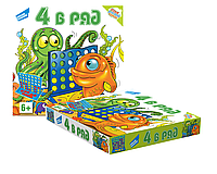Детская настольная игра Dream Makers Четыре в ряд, выложить в ряд 4 жетона своего цвета