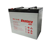 55Ач Гелевый аккумулятор Ventura для систем резервного и автономного питания, СЭС, GPL12-55 GEL 55A*ч 12В, GEL