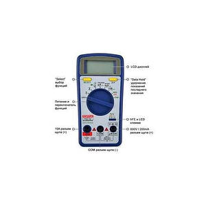 Мультиметр цифровий TOPTUL EAAB0260E