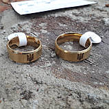 Чоловіче жіноче кільце герб України золотистий 16-23, фото 6