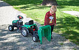 Дитячий педальний трактор з причеп Pilsan 07-316 (зелений), фото 7