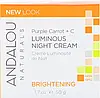 Andalou Naturals, Нічний крем для надання блиску шкіри, фіолетова морква і вітамін C, 50 мл (1,7 рідкою, Київ, фото 2