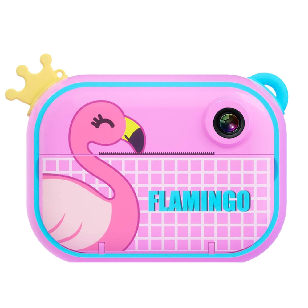 Дитячий фотоапарат миттєвого друку TOY G3 Pro Фламінго Flamingo з Wifi Рожевий