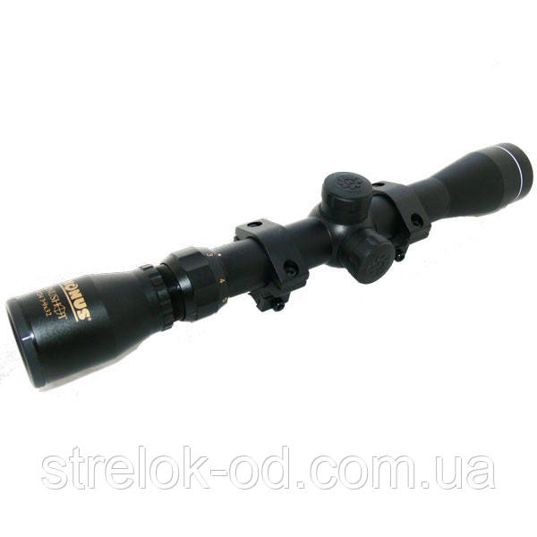 Оптичний приціл KONUS KONUSHOT 3-9x32 30/30 (з кільцями), фото 1