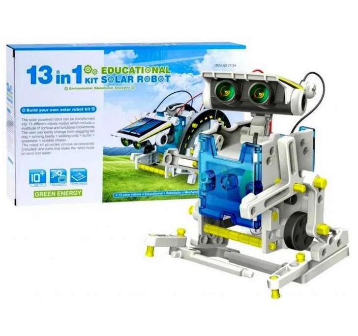 Конструктор робот на сонячній батареї - 13 в 1 Educational Solar Robot