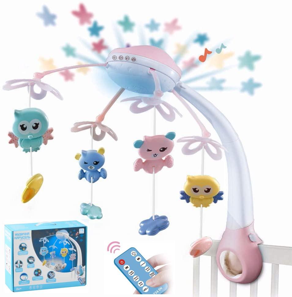 Карусель музичне на ліжечко з пультом арт. 56810, фото 1