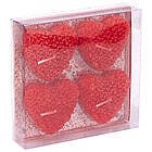 Свічки декоративні подарункові Серце з троянд 4шт/уп арт.10-82, фото 3