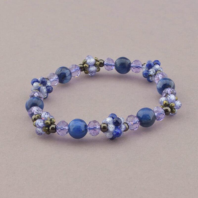 Браслет на руку з натуральних каменів Самоцвіти 18 см, фото 1